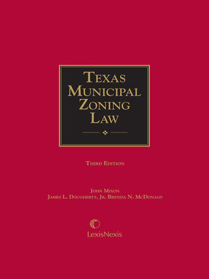 cover image of Texas Municipal Zoning Law